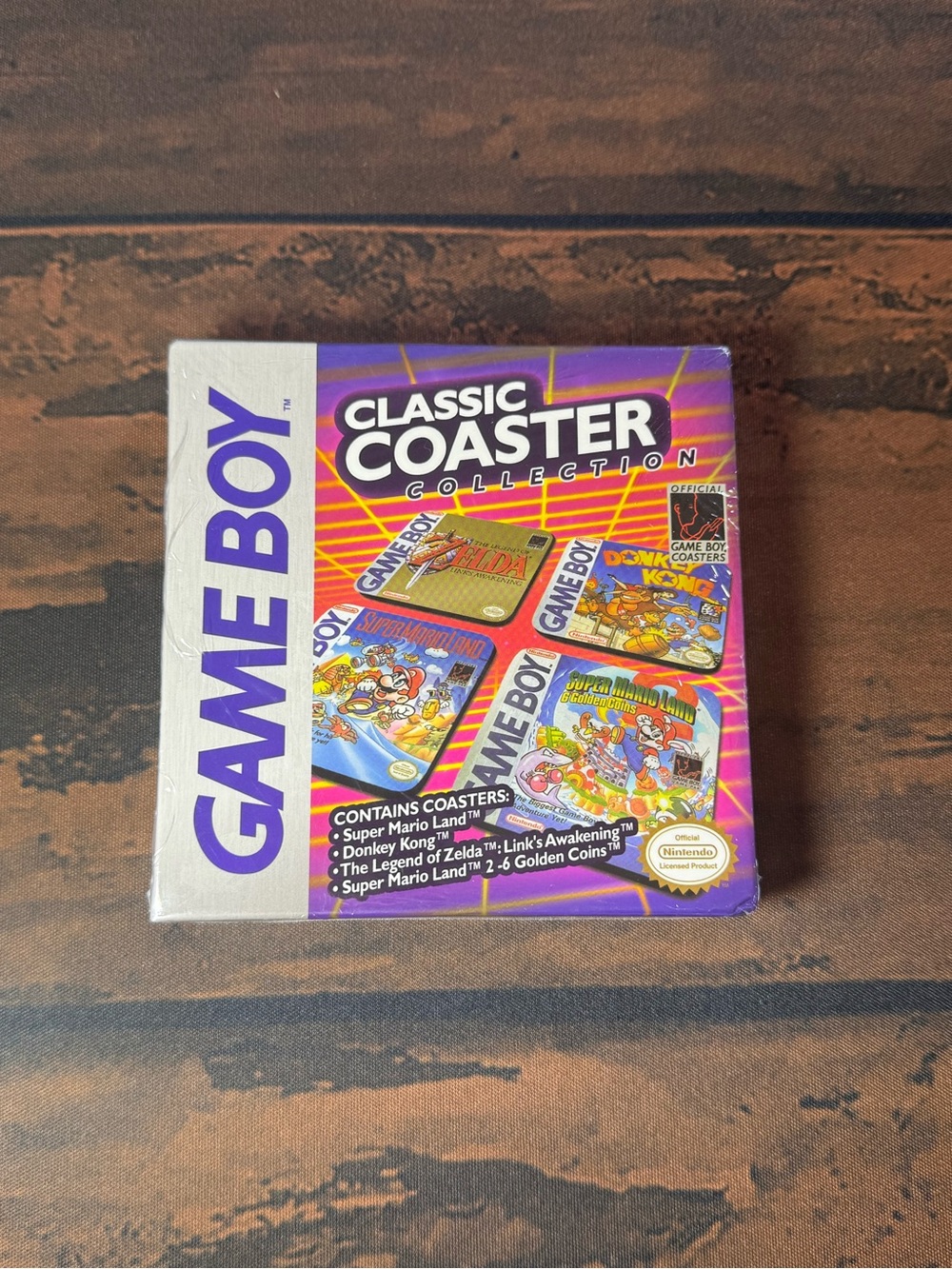 Pyramid America Nintendo Game Boy Classic Coaster Collection Set of 4 NWT
